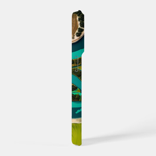 Futuristic Marshlands iPhoneケース (右側面)