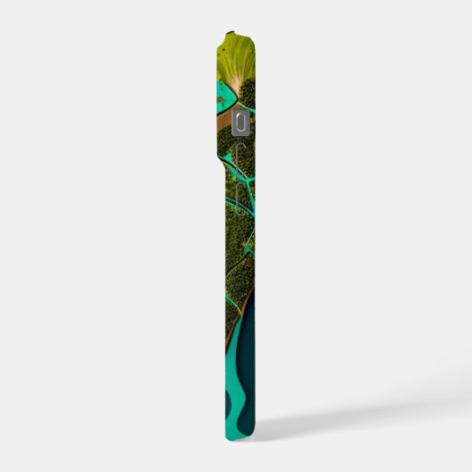 Futuristic Marshlands iPhoneケース (左側面)