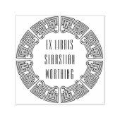 Futuristic Maze Custom Ex Libris Stamp セルフインキングスタンプ (デザイン)