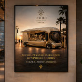 Futuristic Michelin Food Truck – Luxury Mobile  ポスター