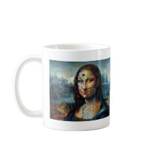 Futuristic Mona Lisa AI Art Mug