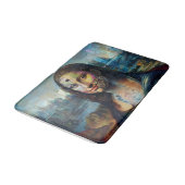 Futuristic Mona Lisa Bath Mat バスマット (アングル)