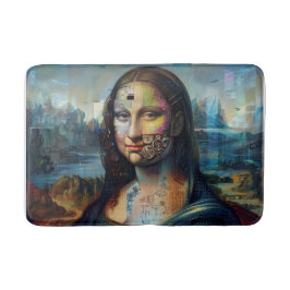Futuristic Mona Lisa Bath Mat バスマット