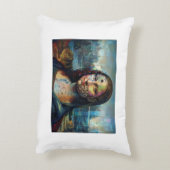 Futuristic Mona Lisa Cushion アクセントクッション (裏面(縦))