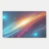 Futuristic Neon Space Galaxy Abstract Synthwave ポストイット (正面)