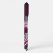 Futuristic Pink Glitter Cyber Circuit iPhone 16 Ca iPhoneケース (右側面)