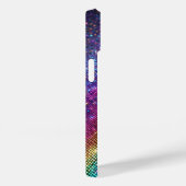 Futuristic Rainbow Pixel Sparkle Gradient Luxury M Case-Mate iPhoneケース (裏面 / 右)