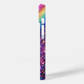 Futuristic Rainbow Pixel Sparkle Gradient Luxury M Case-Mate iPhoneケース (裏面 / 左)
