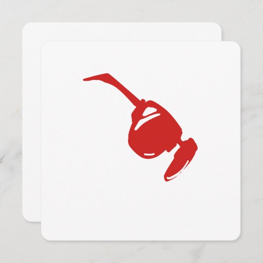 Futuristic Red Tech Design."Perfect for tech lover 招待状 (正面/裏面)