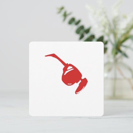 Futuristic Red Tech Design."Perfect for tech lover 招待状 (スタンド正面)