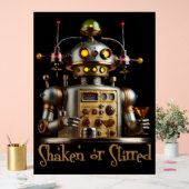 Futuristic Robot Bartender "Shaken or Stirred" アクリルサイン (ウェディング)