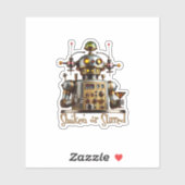 Futuristic Robot Bartender "Shaken or Stirred" シール (シート)