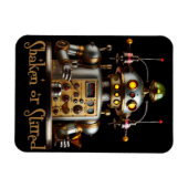 Futuristic Robot Bartender "Shaken or Stirred" マグネット (横)