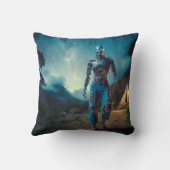 Futuristic Robot in Ancient Landscape クッション (裏面)