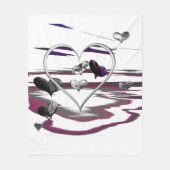 Futuristic Romance フリースブランケット (正面)