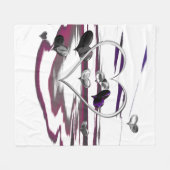 Futuristic Romance フリースブランケット (正面(横))