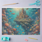 Futuristic scene of the Forest Landscape 薄葉紙 (クラフト)