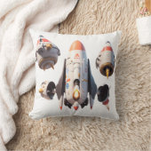 Futuristic Spacecraft Design Detachable Modules クッション (ブランケット)