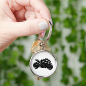 Futuristic Sport Motorcycle Design キーホルダー (手)