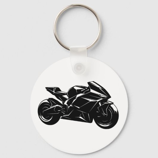 Futuristic Sport Motorcycle Design キーホルダー (正面)