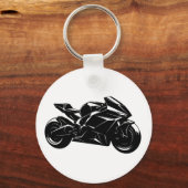 Futuristic Sport Motorcycle Design キーホルダー (正面)