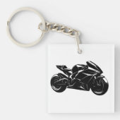 Futuristic Sport Motorcycle Design キーホルダー (正面)