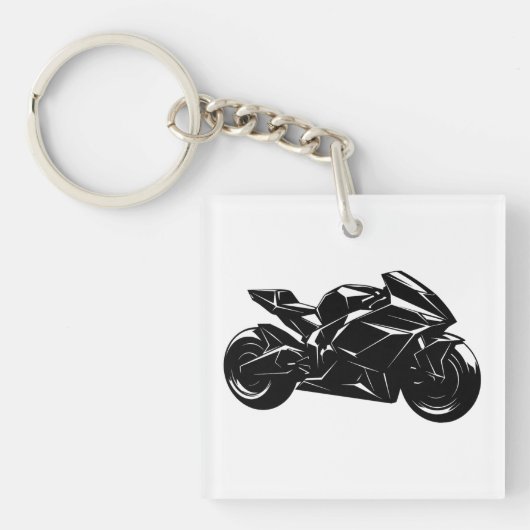 Futuristic Sport Motorcycle Design キーホルダー (正面)