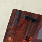 Futuristic Surreal Mirror Towers In Desert ビーチタオル (インサイチュ)