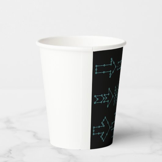 Futuristic Tech Arrow Circuit Design 紙コップ (右)