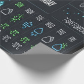 Futuristic Weather Dashboard UI Wrapping Paper ラッピングペーパー (角)