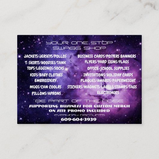 FuturisticNOISE名刺 名刺 (裏面)