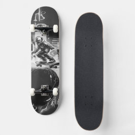 Futuristischer Flow - Der Rebellische Skateboarder スケートボード