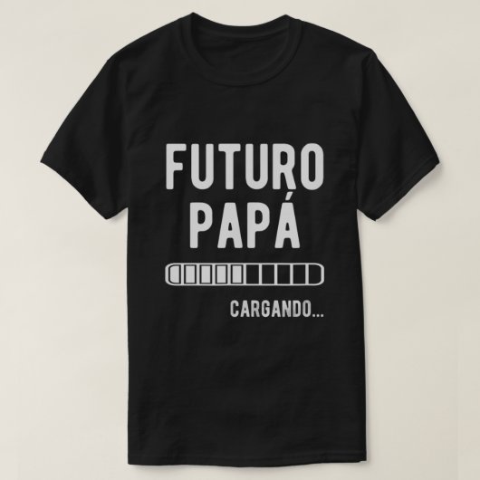 Futuro Papa Cargando Tスペインのシャツニューダードギフト Tシャツ (デザイン正面)