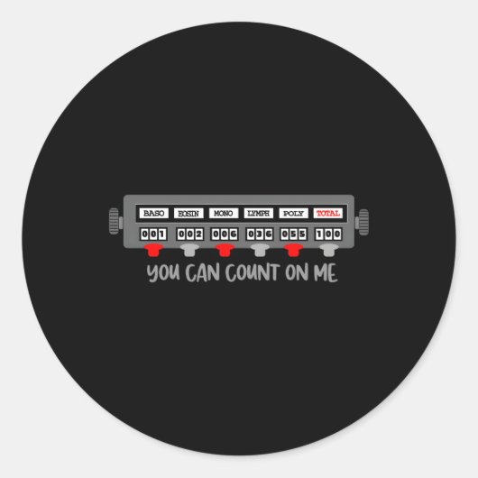 Fuuny Scientist Lab Tech Count On Me Heatomlogy La ラウンドシール (正面)