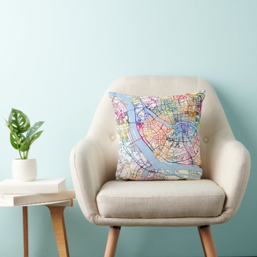 Fuzhou China City Map クッション (椅子)