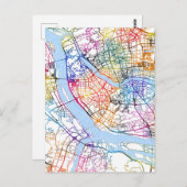 Fuzhou China City Map ポストカード (正面/裏面)