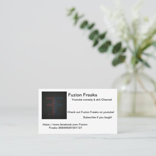 Fuzionはカードをひどく神経質にします 名刺 (スタンド正面)