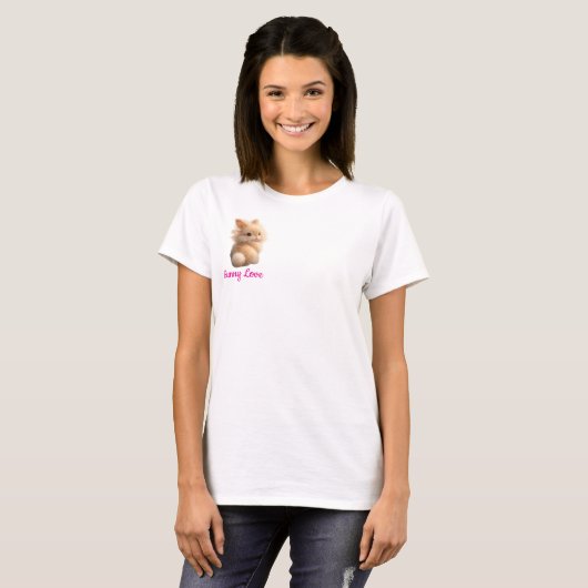 Fuzzy Bunny: Bunny Love Tシャツ (正面フル)