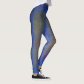 Fuzzy Color Blue Leggings Design. レギンス (右)