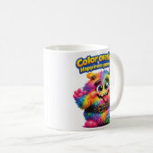 Fuzzy Colorful "Thing" コーヒーマグカップ (正面右)