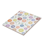 Fuzzy Flower Pattern Pastels タイル (側面)