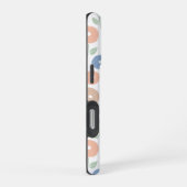 Fuzzy Flower Rpt Pattern Pastels on White iPhoneケース (右側面)