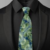 Fuzzy Greenon Denim  Diagonal Pattern ネクタイ