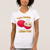 Fuzzy Juicy Lychee Fruit Label Tシャツ (正面)