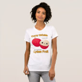 Fuzzy Juicy Lychee Fruit Label Tシャツ (正面フル)