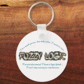 "Fuzzy Logic" キーホルダー (正面)