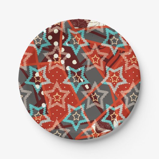 FuzzyFoxArtの好意ボックス ペーパープレート (正面)