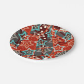 FuzzyFoxArtの好意ボックス ペーパープレート (アングル)