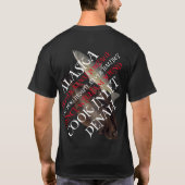 FV 義務 名誉 オヒョウ ダイブバー ワシラ アラスカ Tシャツ (裏面)