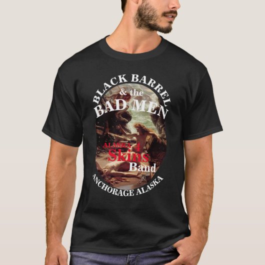 FV COHO BLACK BARREL BAD MEN アンカレッジ アラスカ州 Tシャツ (正面)